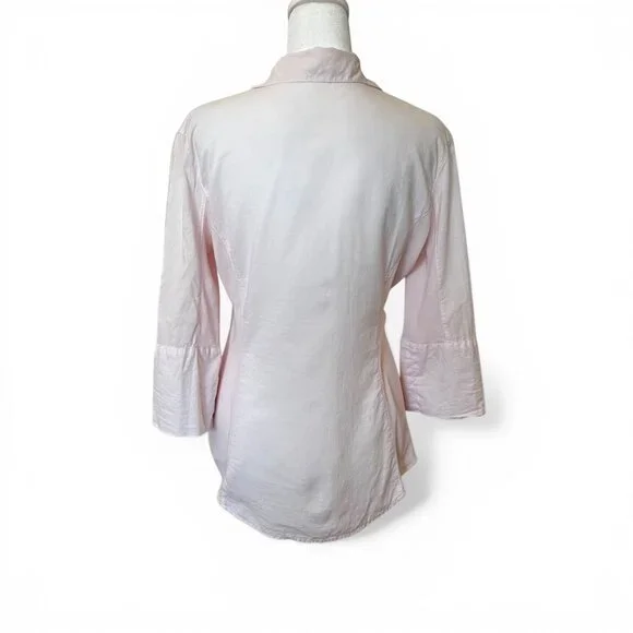 James Perse Sheer Slub Side Panel Size 3 Minimalist Quiet Luxury Casual Normcore - Picture 4 of 13